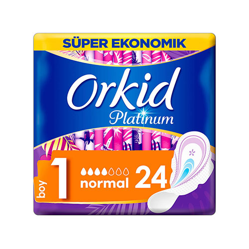 Orkid Platinum Hijyenik Ped Normal Süper Ekonomik (24'lü)