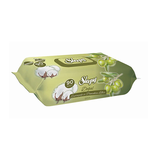 Sleepy Zeytinyağı ve Pamuksu Lifli Islak Havlu (90'lı)
